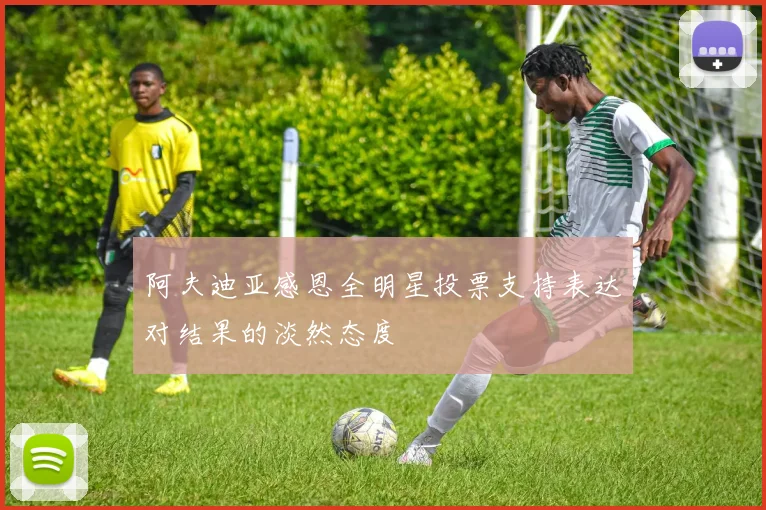 阿夫迪亚感恩全明星投票支持表达对结果的淡然态度